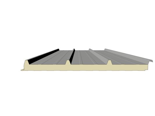 Zastosowalny dźwiękoszczelny Pu Sandwich Panel Dach 1000mm szeroki Doskonała wodoodporność