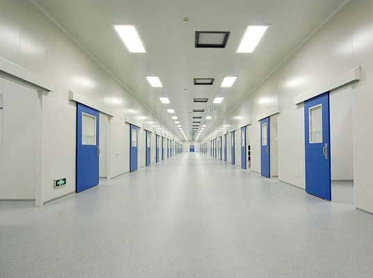 Szybki montaż materiału na panele ścienne do pomieszczeń czystych