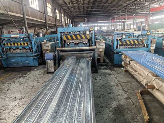 Customizable Length Up To 6000mm Corrugated Metal Decking With High Corrosion Resistance And Class A Fire Resistance
